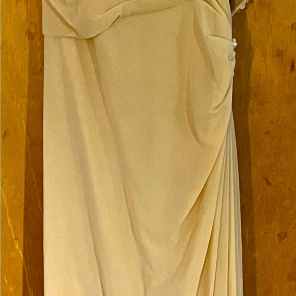 Beautiful Beige Prom/Cocktail Dress